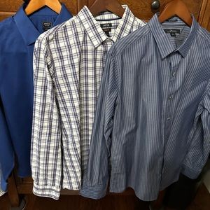 Size Large 3 slim fit shirts. Bundle All 3  Shirts
